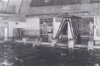 Stará Košická plaváreň s dĺžkou bazéna 25 m a tréning. 