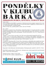 PONDĚLKY V KLUBU BÁRKA – duben