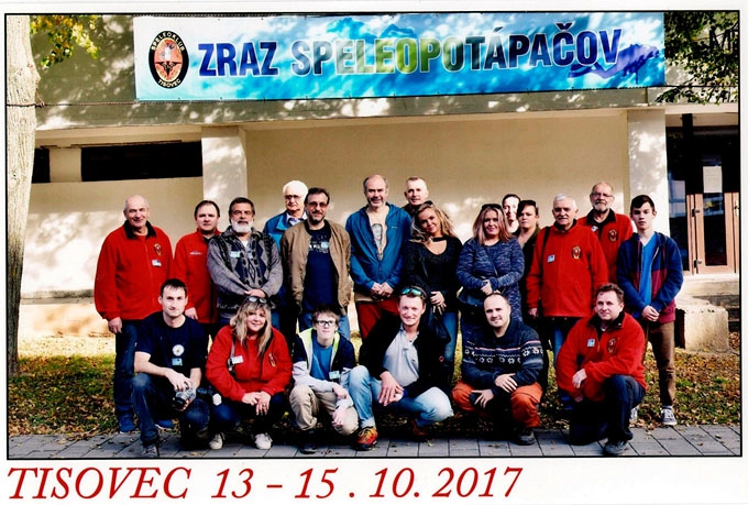 Účastníci VI. Zrazu speleopotápačov Tisovec 14.10.2017  © 2017 Speleoklub Tisovec, mestský fotograf - Milan Slabej 