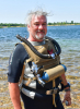 Michael Müller (HDS DE) při praktické ukázce potápění s kyslíkovým rebreatherem MediNixe 711Foto: © 2022 Dušan Šuráni HDS CZ 